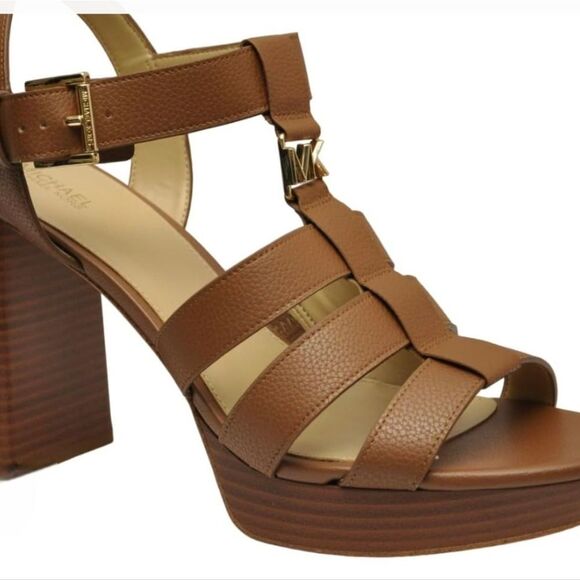 Michael Kors Reed Platform Sandal-  Cognac - Picture 2 of 8